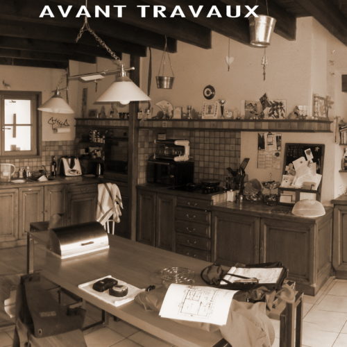 avant travaux cuisine rustique