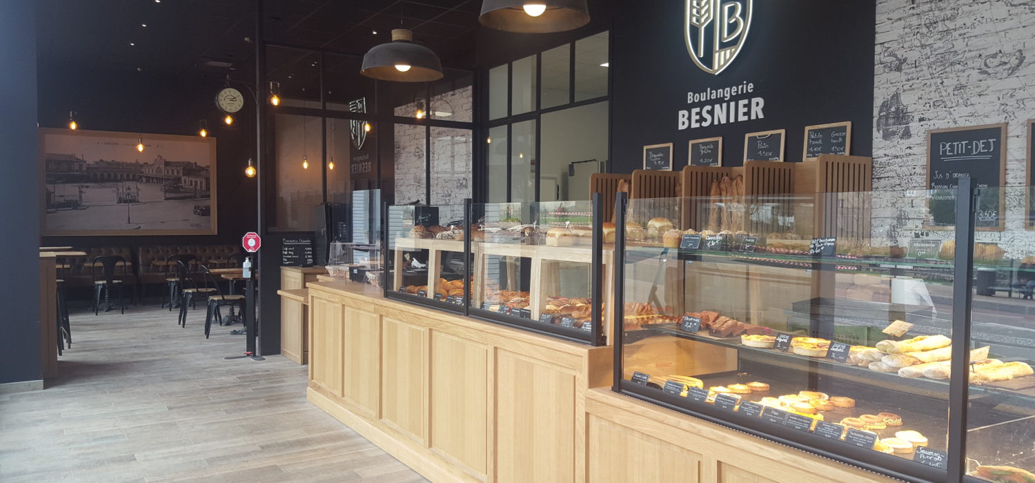 Boulangerie ligne de vente bois massif