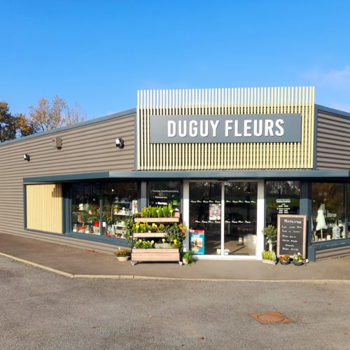 Façade Duguy Fleurs tubes en alu laqués